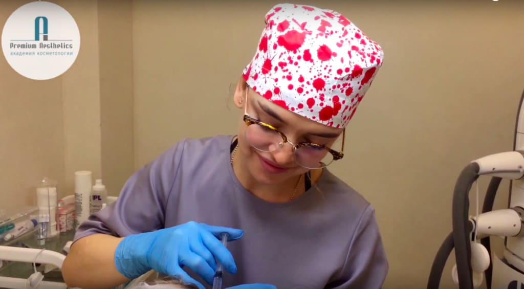 Мезотерапия головы в Premium Aesthetics - смотрите видео, Академия косметологии Premium Aesthetics на Курской